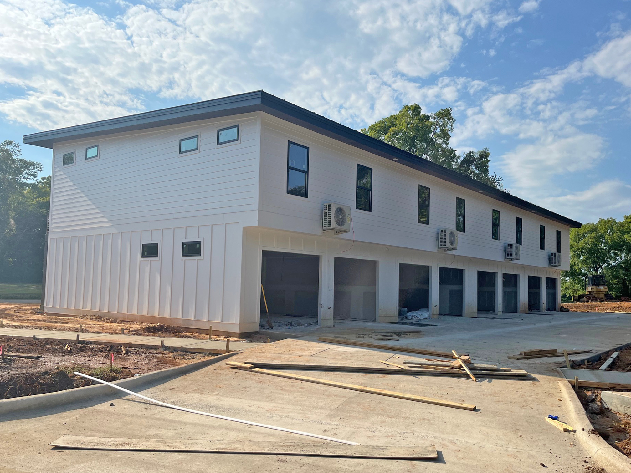 construction at River District Towmnhomes in Tuscaloosa, AL